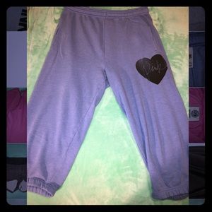 Pink Crop Sweatpants Medium